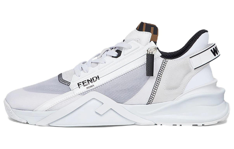 FENDI Nylon Low Top White