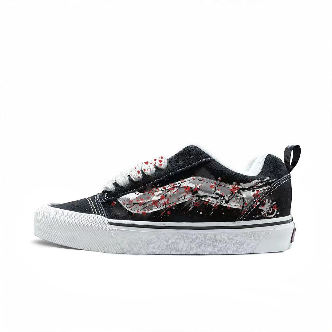 Vans Knu Skool Abrasion Resistant Low top Skateboard Shoes Unisex