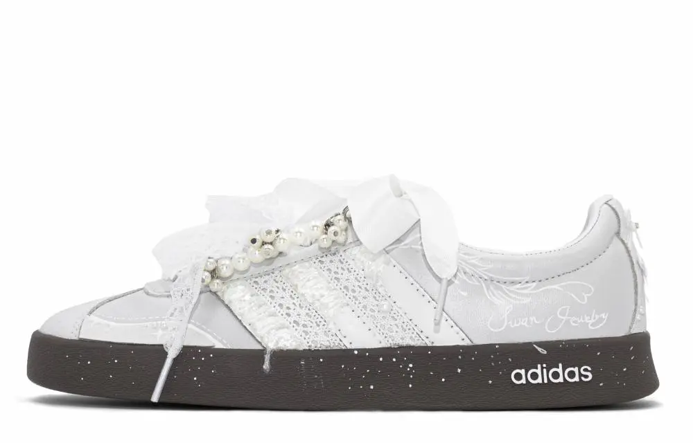 Adidas VL COURT 2.0 Dreamy Snowwing MONE Creation Low top Skateboard Shoes Unisex White