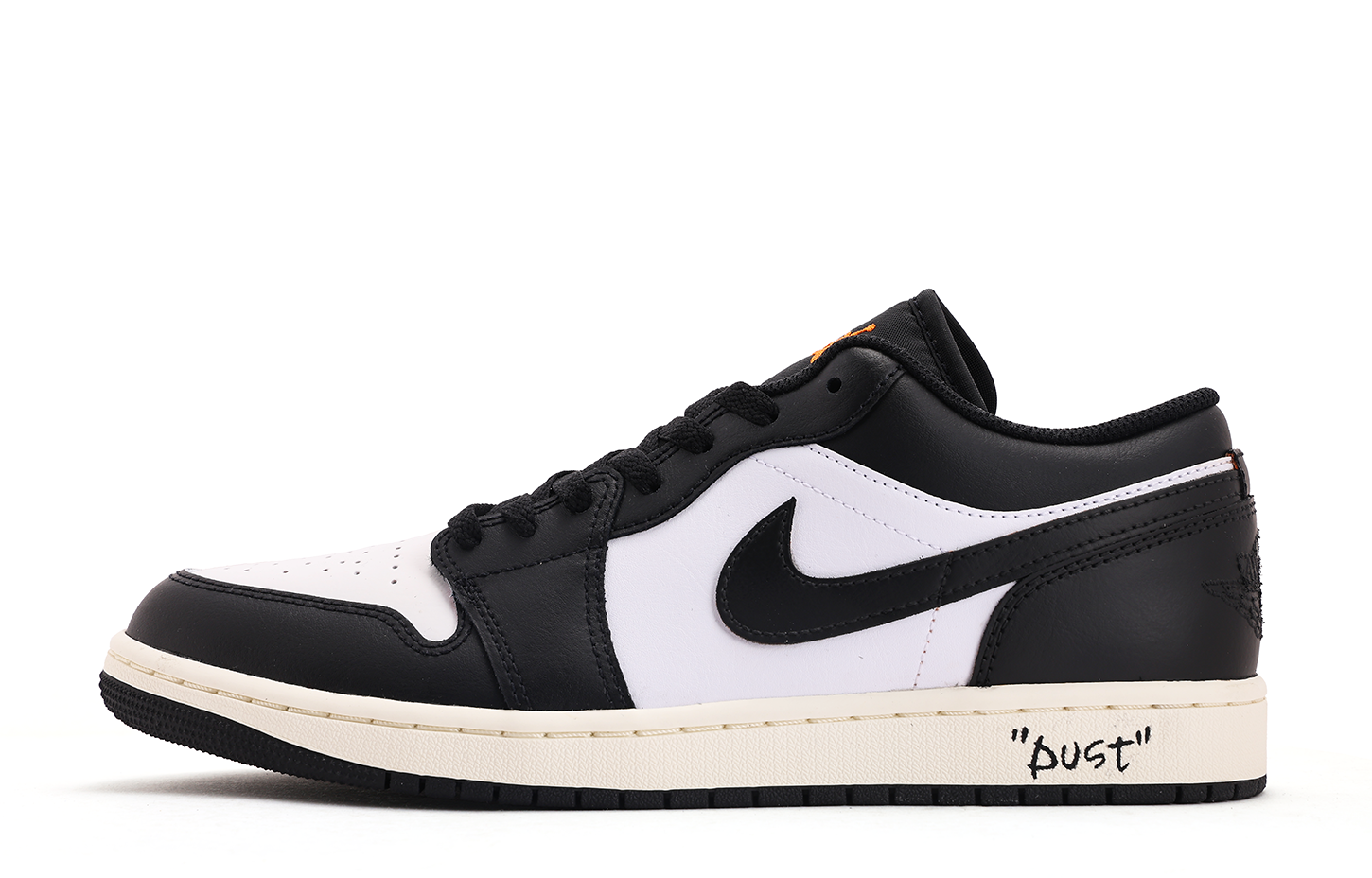 Jordan Air Jordan 1 Abrasion Resistant Coverage Low top Vintage Basketball Shoes Unisex Black White