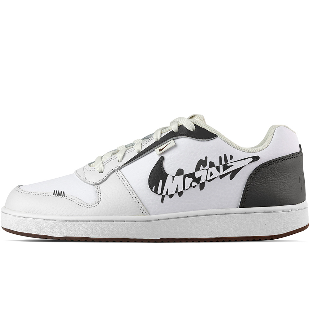 Nike EBERNON Panda Low top Skateboard Shoes Men's Black White