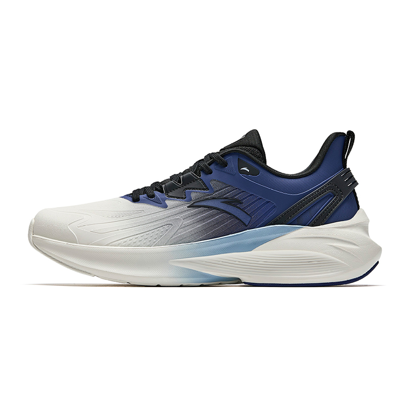 Anta Stinger 5 Cushioning Slip Resistant And Abrasion Resistant Low Top Running Shoes Men's White Blue