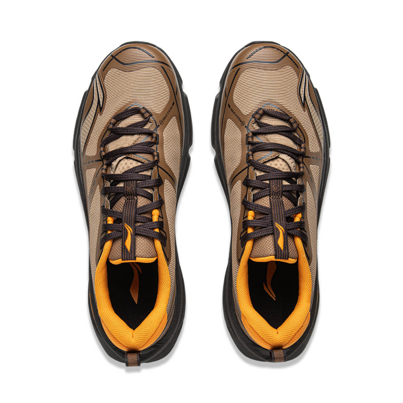 LiNing Outdoor CF Tracing Cushioning Lightweight Rebound Low top Hiking Shoes Unisex Brown Cocoa Brown купить в интернет-магазине Yoocart с быстрой доставкой по России.