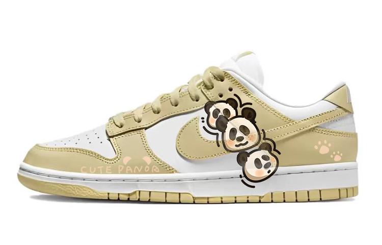 Nike Dunk Anti-Slip Wear-Resistant Low-Top Skateboard Shoes Men's Ecru