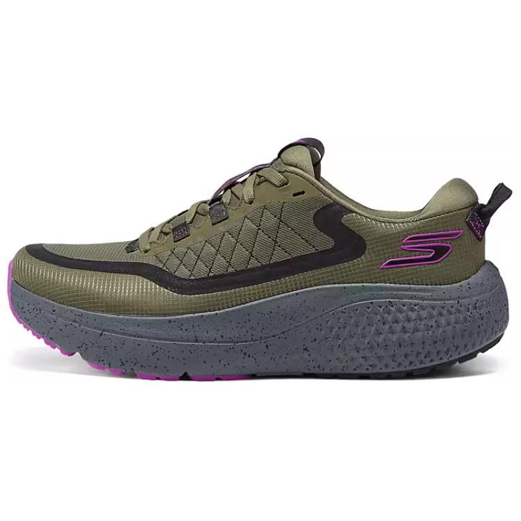 Skechers MEN'S GO Anti-Slip Wear-Resistant Low-Top Running Shoes Men's Army Green