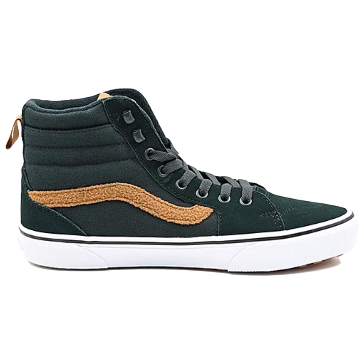 Vans Filmore Anti Slip Wear Resistant High Top Skateboard Shoes Men's Green