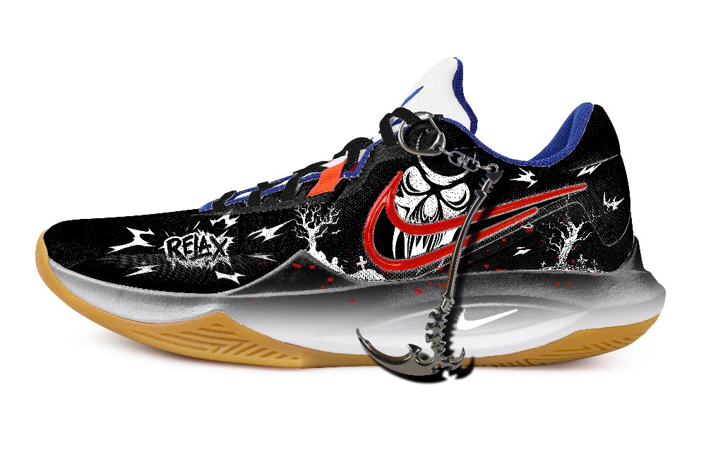 Nike Precision 6 Dark Night Festival Anti Slip Wear Resistant Low Top Basketball Shoes Men's Black