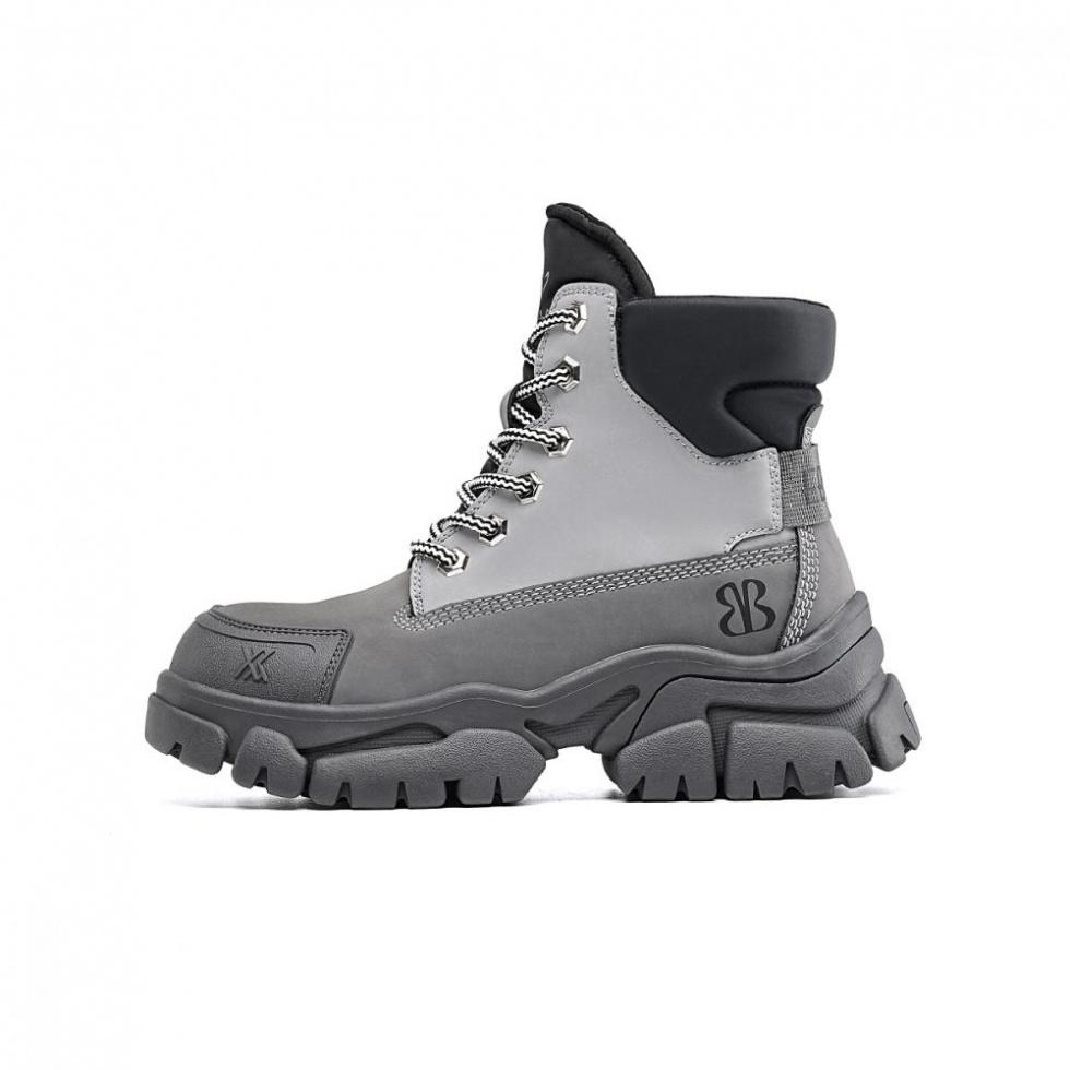 EBLAN Martin Boots Women's Gray