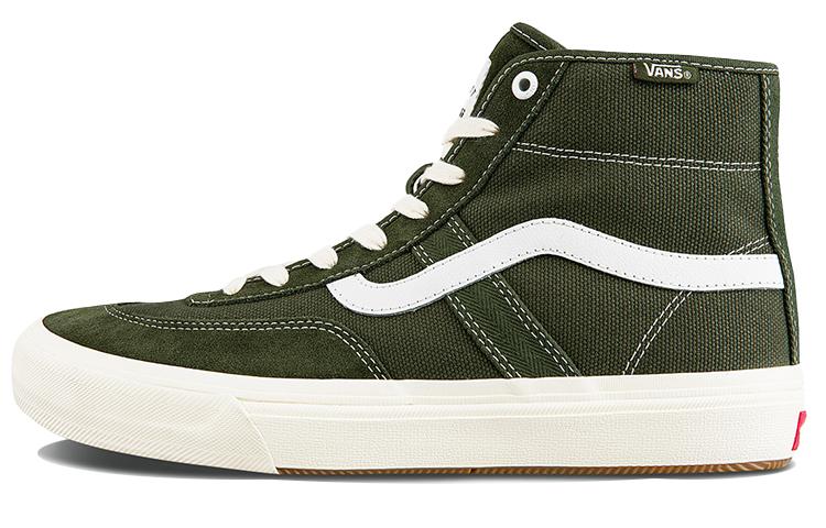 Vans Crockett High Pro Shoes Green Army Green