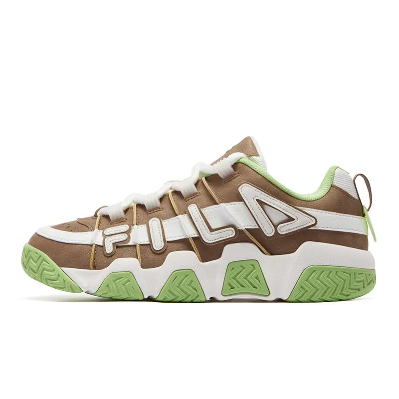 FILA FUSION Low top Basketball Shoes Men's Mocha Chocolate Brown Snow