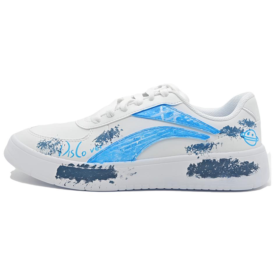 LiNing Slip Resistant, Abrasion Resistant, Breathable Low Top Skateboard Shoes Unisex Blue