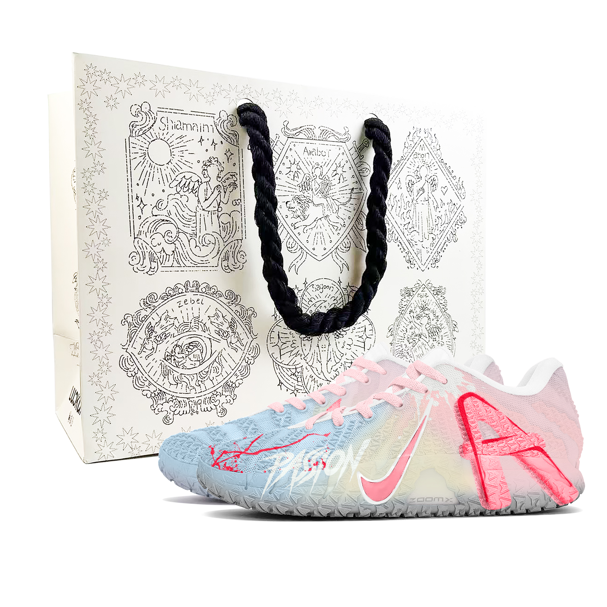 Nike Ja Morant 3 Cushioning, Abrasion Resistant, Support, Impact Resistant Low top Basketball Shoes Unisex Blue Pink