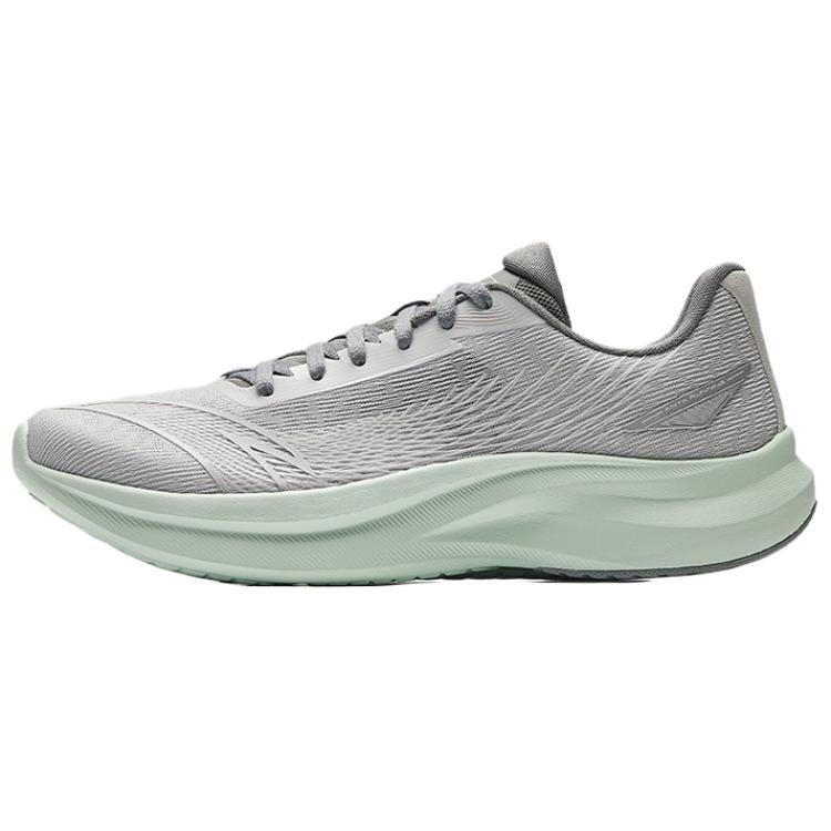 Anta Wind Speed Slip Resistant, Abrasion Resistant, Breathable Low Top Training Sprint Running Shoes Men's Gray