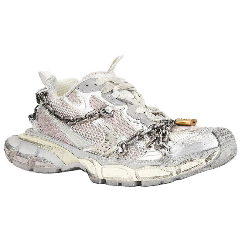 Balenciaga 3XL Low Top Chunky Sneakers Men's Silver