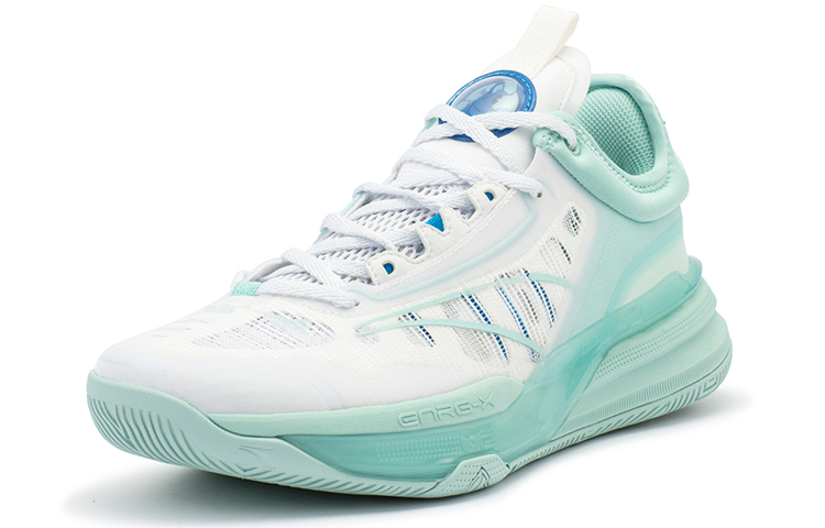 361° DVD1 Basketball Shoes Unisex Low-Top White/Cyan