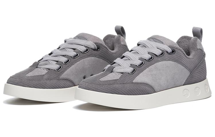 LI-NING 1990 Wind Chimes Anti-Slip Wear-Resistant Low-Top Skateboard Shoes Men's Dark Gray Purple