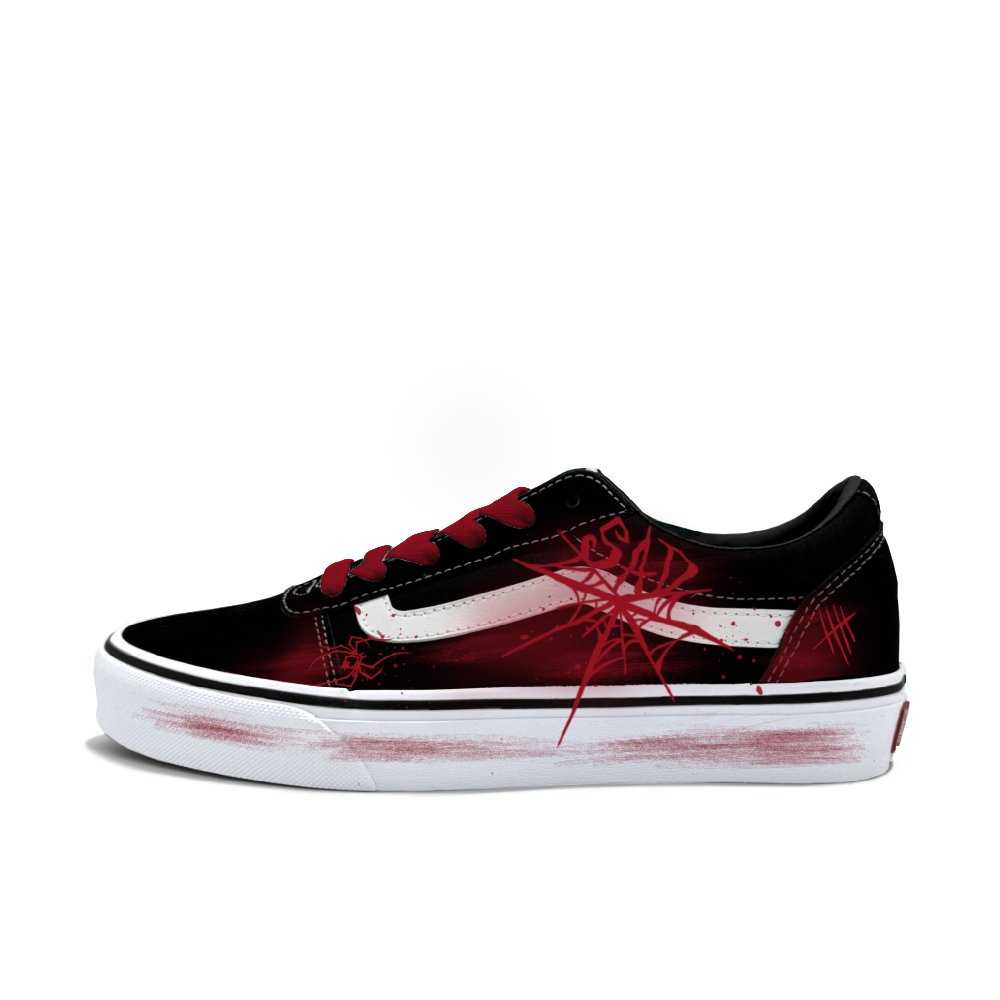 Vans Ward Abrasion Resistant Low Top Skateboard Shoes Unisex Red