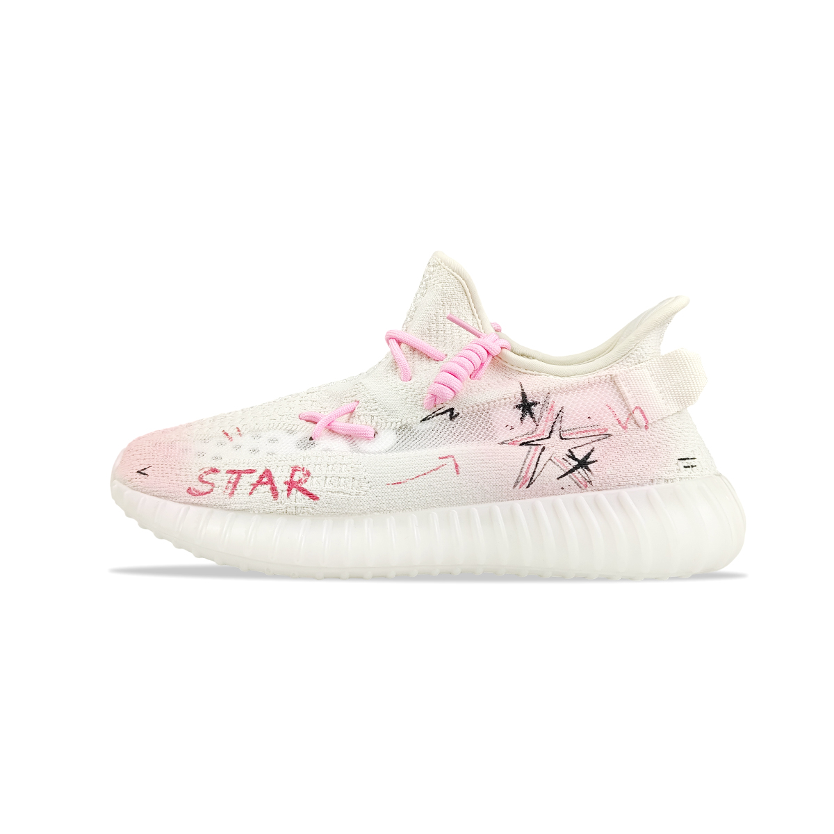 Adidas Originals Yeezy Boost 350 V2 Breathable Low Top Casual Shoes Unisex White Pink купить в интернет-магазине Yoocart с быстрой доставкой по России.