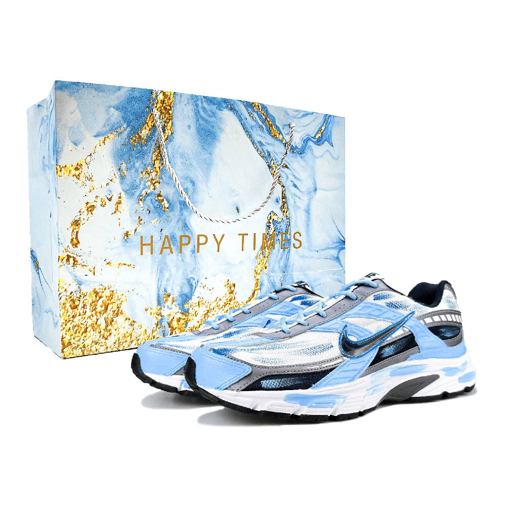 Nike Initiator Low Top Running Shoes Men's White Blue