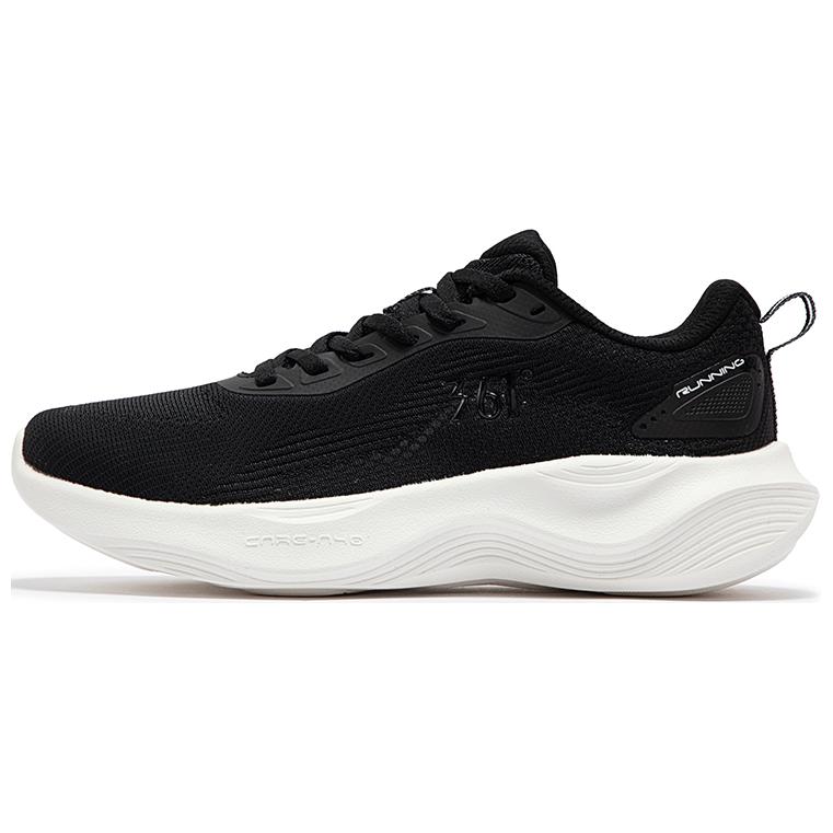 361° Wear-Resistant Low-Top Casual Running Shoes Women's Black White