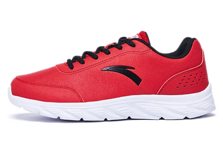 Anta Shock Absorbers Slip Resistant Abrasion Resistant Lightweight Low top Running Shoes Men's Red
