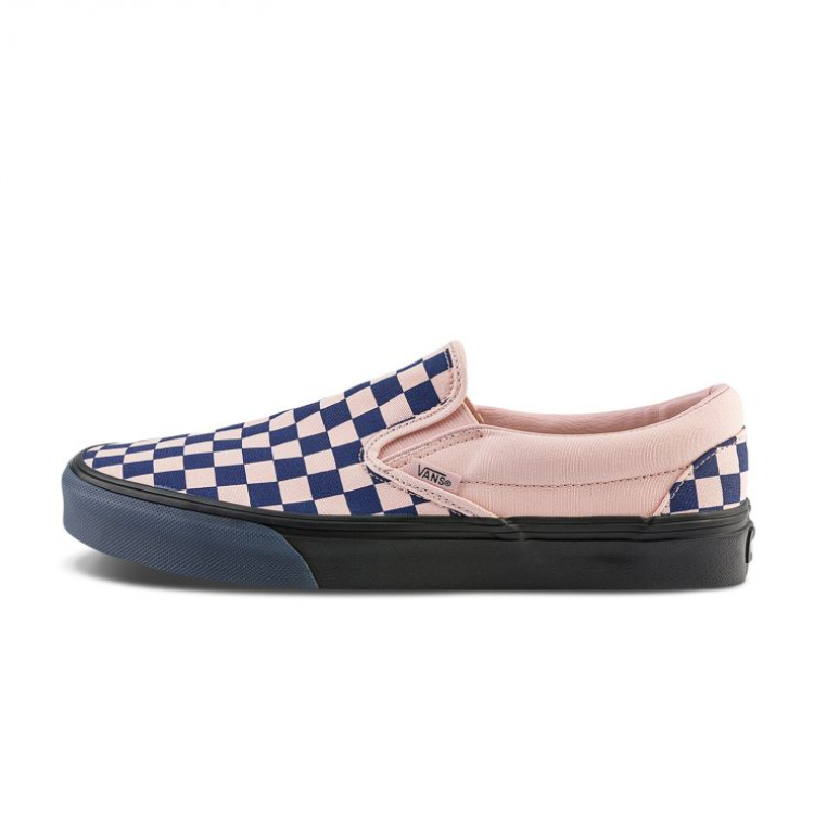 Vans CLASSIC SLIP ON Abrasion Resistant Low Top Canvas Shoes Unisex Pink