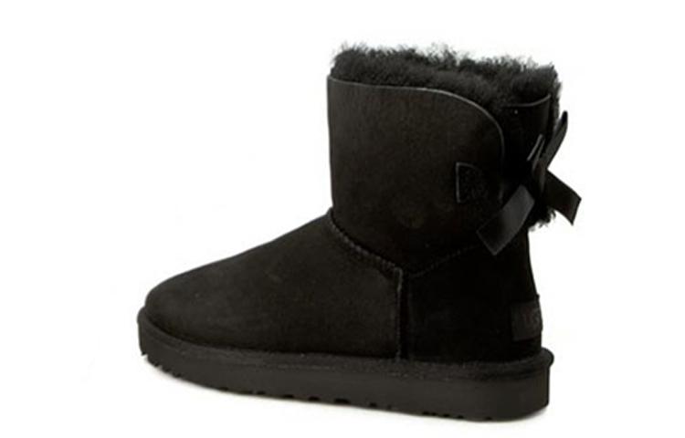 UGG Mini Bailey Bow Ii Classic Fleece Lined Black Women's купить в интернет-магазине Yoocart с быстрой доставкой по России.