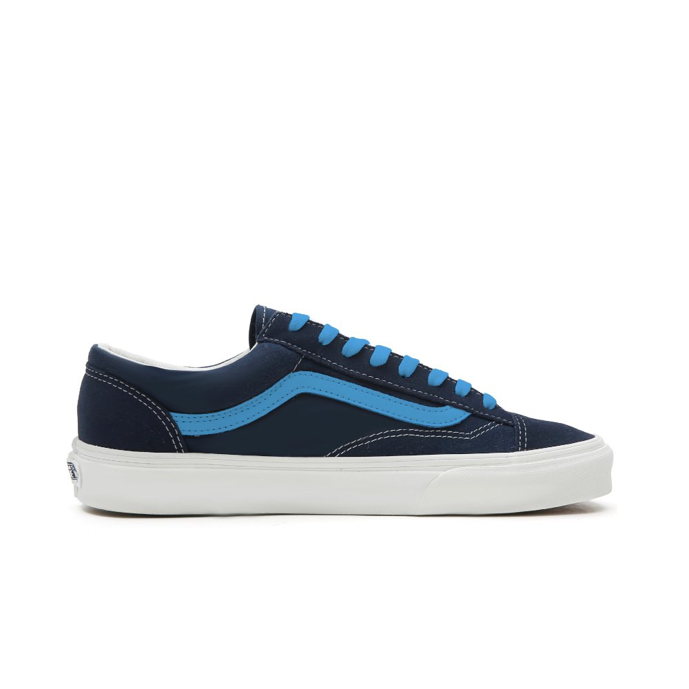Vans Style 36 Lightweight And Breathable Low Top Skateboard Shoes Unisex Black Blue