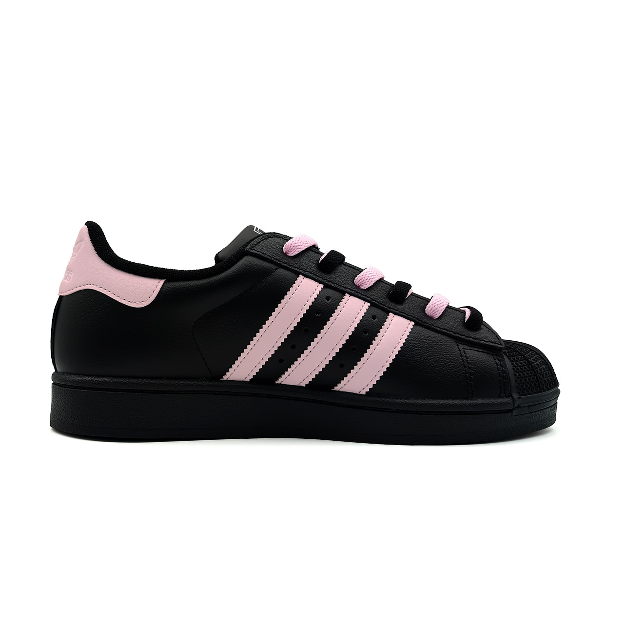 Adidas Originals Superstar Abrasion Resistant Low Top Skateboard Shoes Women's Black Pink купить в интернет-магазине Yoocart с быстрой доставкой по России.
