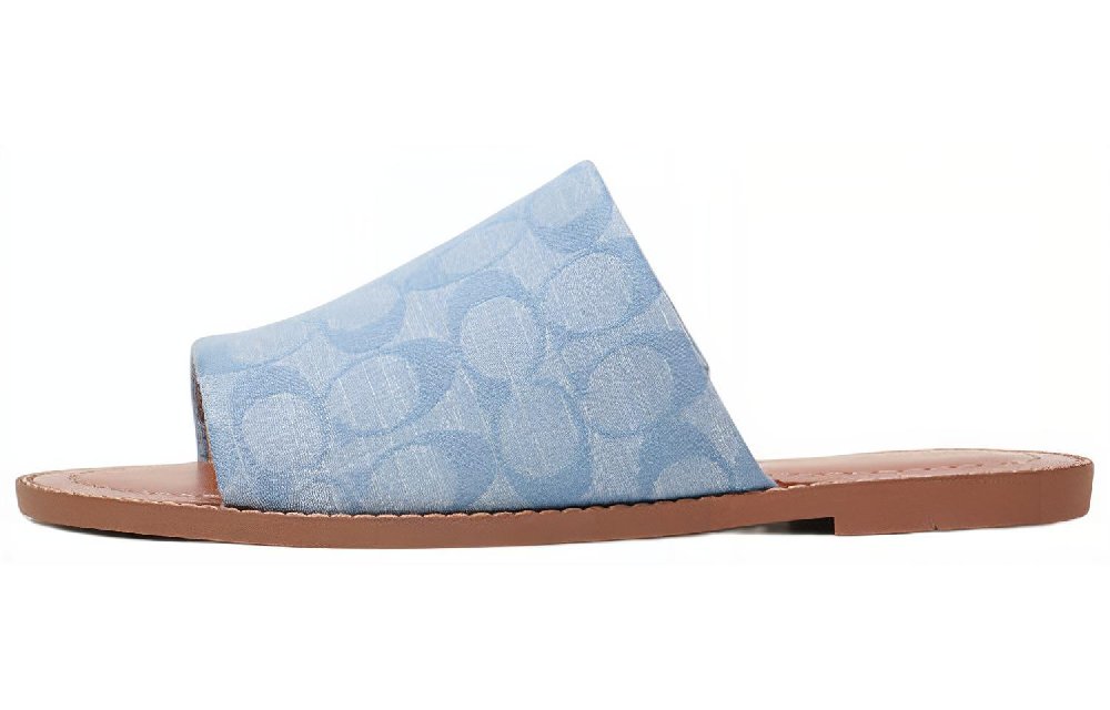 COACH Abrasion Resistant Slide Slippers Women's Blue