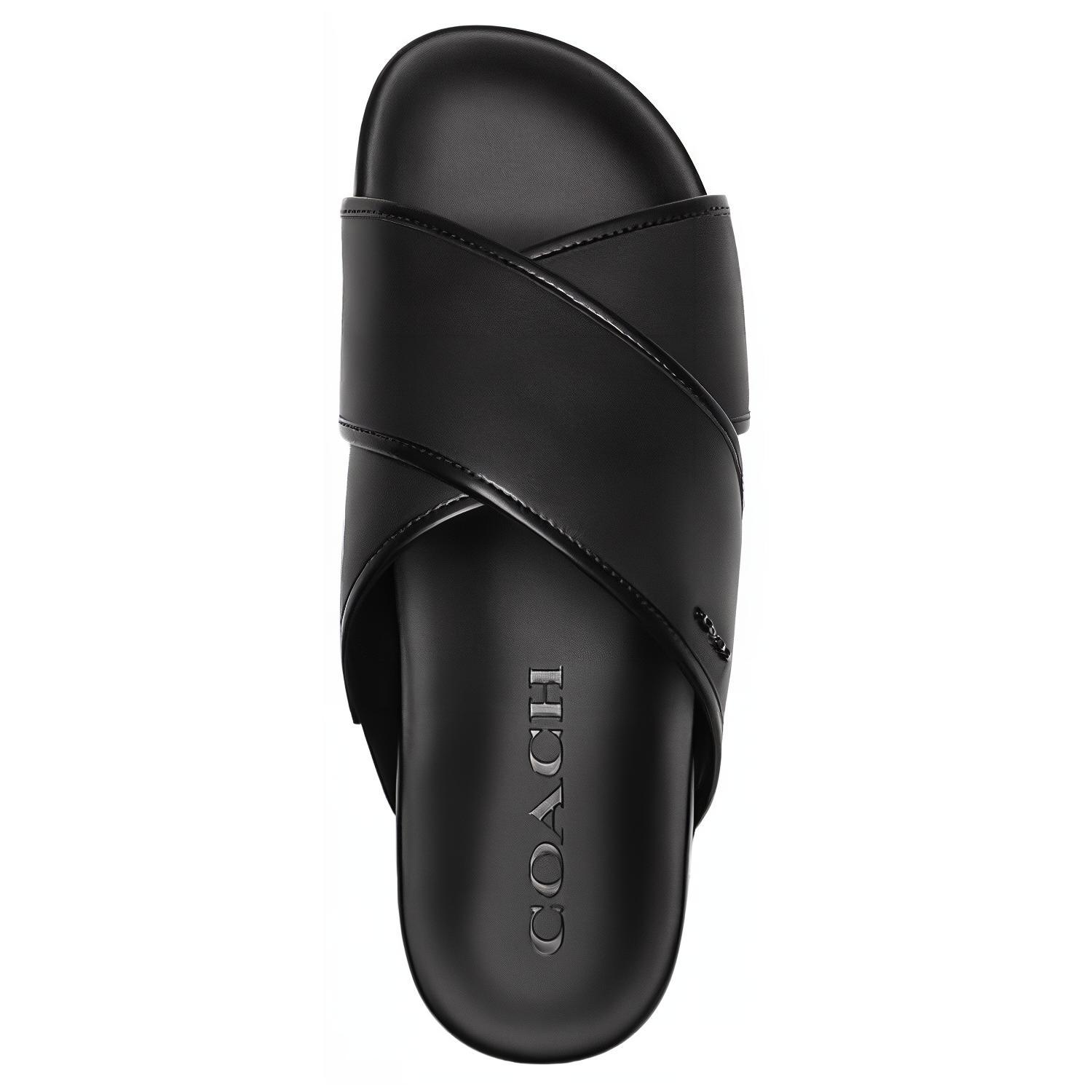 COACH Slide Slippers Men's Black