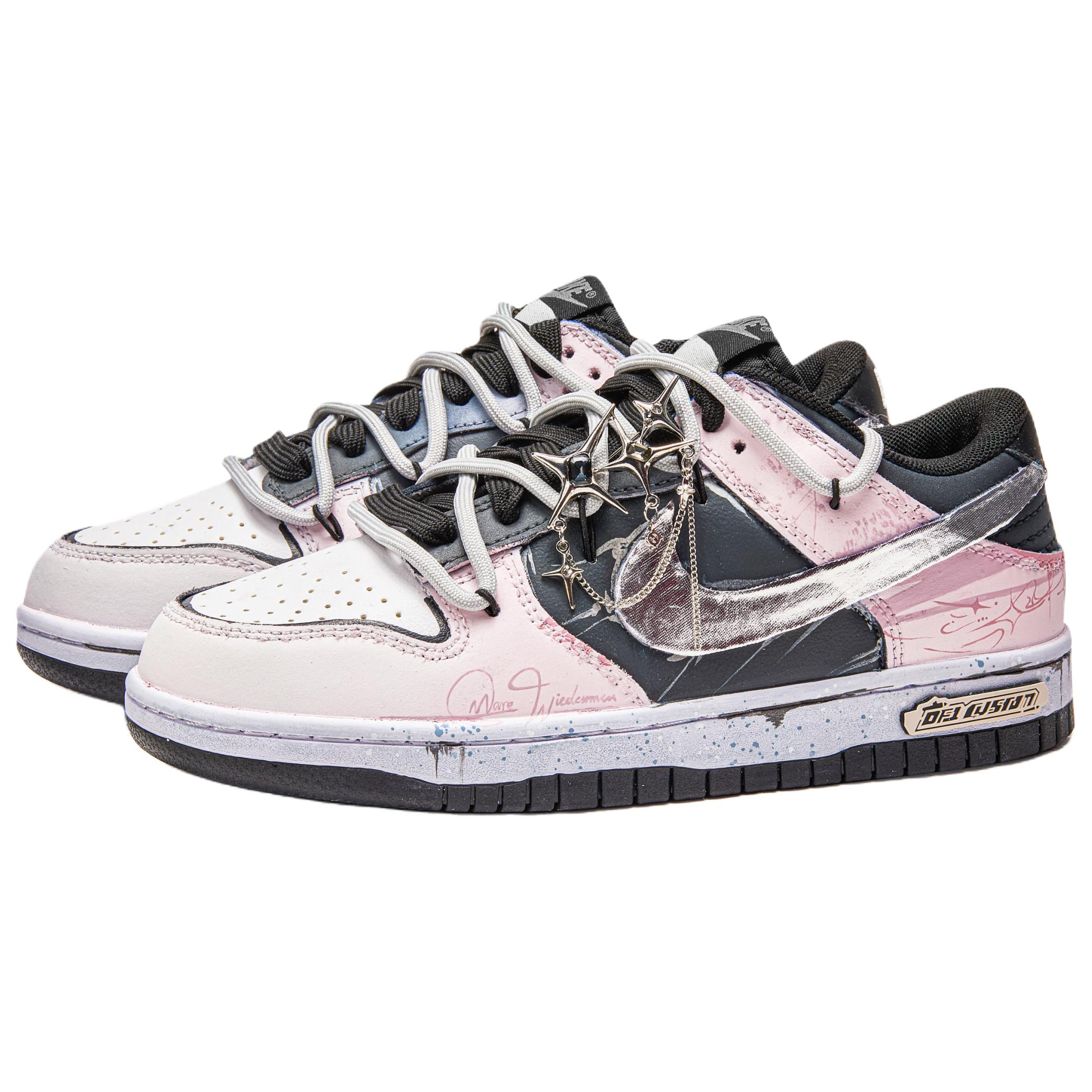 Nike Dunk Quick Dry And Abrasion Resistant Low top Skateboard Shoes Unisex Black Pink купить в интернет-магазине Yoocart с быстрой доставкой по России.