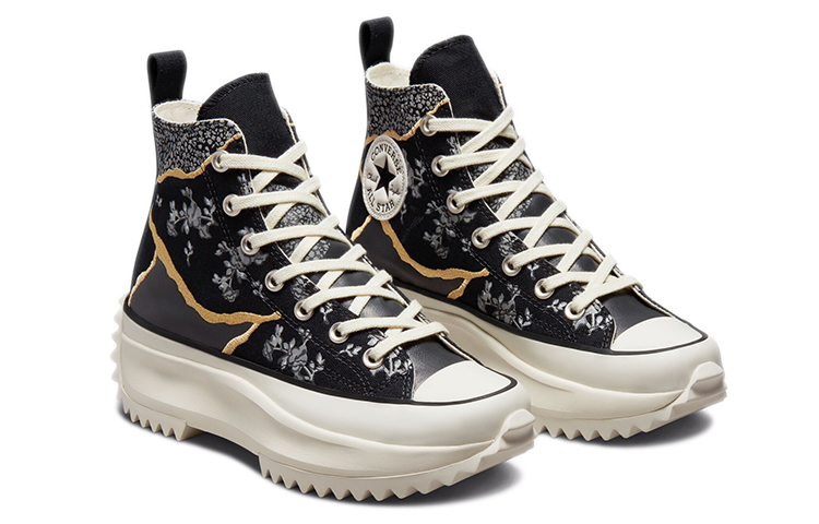 Converse Run Star Hike Hi Metallic Silver Floral Women's купить в интернет-магазине Yoocart с быстрой доставкой по России.