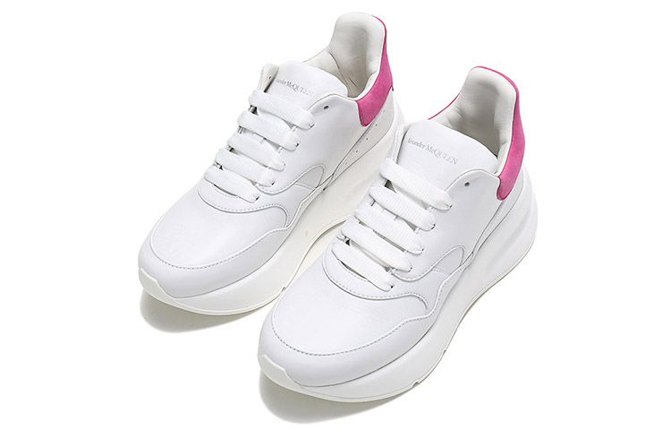 Alexander McQueen Oversized Runner Sneakers 'White Rose Pink' Women's