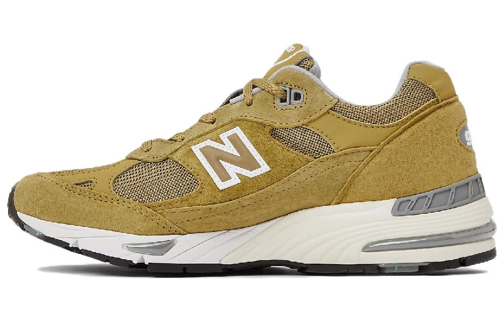 New Balance 991 MiUK Green Moss Cloud Cream Women's