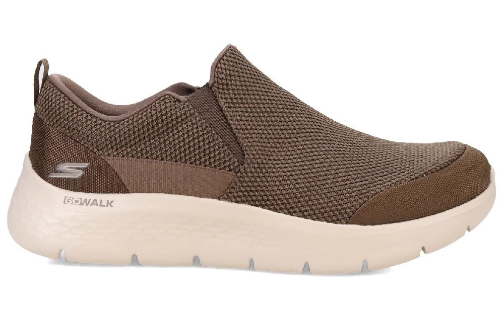 Skechers Go Walk Fle Low Top Casual Shoes Men's Khaki