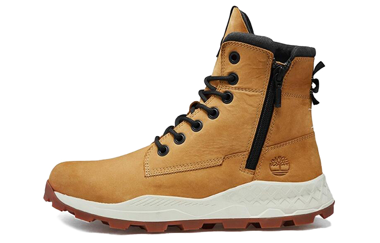 Timberland Brooklyn Side Zip Sneaker Wide Fit Boot 'Wheat Nubuck'