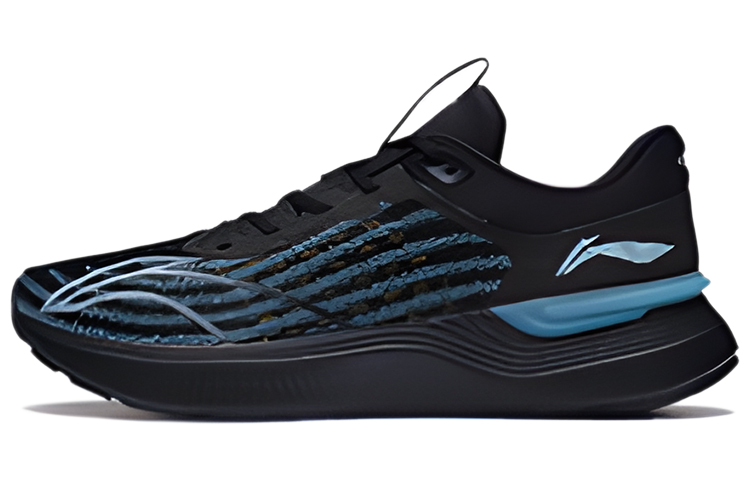 LINING Light And Shadow Element Running Shoes Men's Low top Black