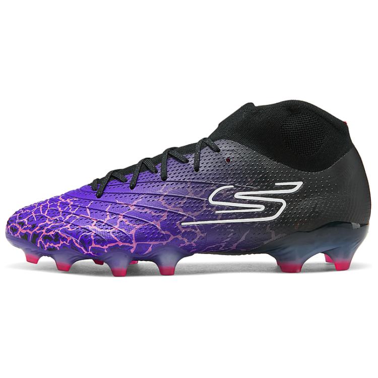 Skechers Artificial Turf Breathable And Resilient Soccer Shoes Men's Purple