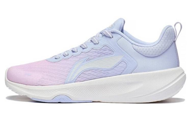 LiNing Lan Guang Low Top Badminton Shoes Women's Blue Pink