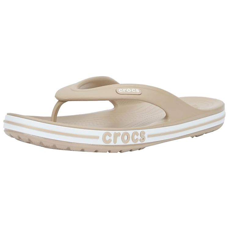 Crocs Bayaband Flip Flops 'Beige White'