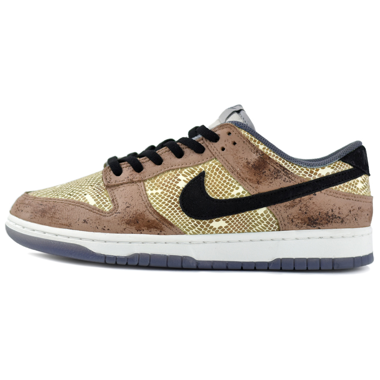 Nike Dunk Slip-Resistant Low-Top Skateboard Shoes Men's Gold