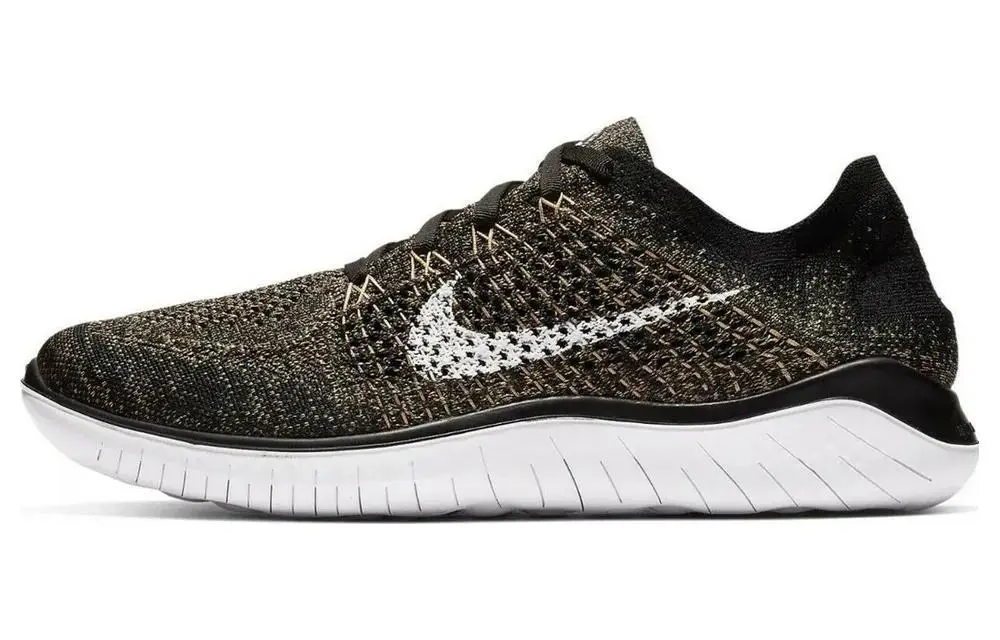 Nike Free Rn 2018 Flyknit Black Club Gold