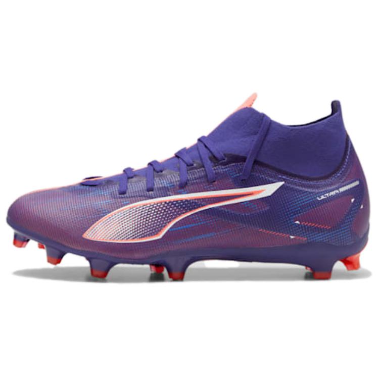 PUMA Ultra 5 AG Short Rubber Studs FG Long Rubber Studs Artificial Ground Support Lightweight Soccer Shoes Men's Purple