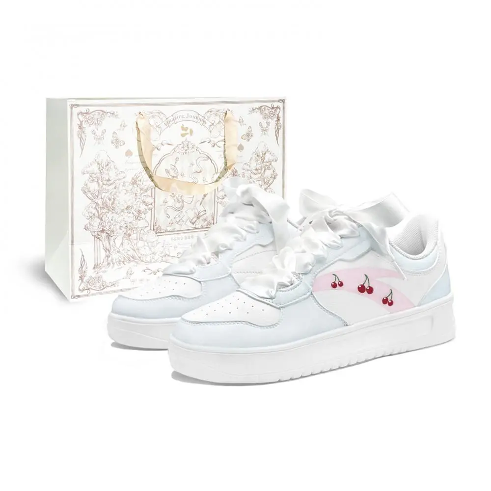 Anta Shopping Bag, Sea Salt Cherry, First Culture Abrasion Resistant Low Top Skateboard Shoes Women's Pink Blue