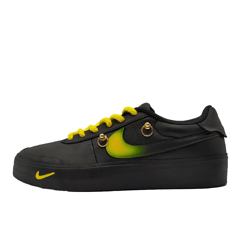 Nike Court Shot Low Top Skateboard Shoes Unisex Black