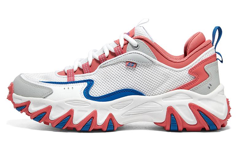 Skechers Stamina V3 Wildfire Shoes Anti-Slip Wear-Resistant Low-Top Hiking Trekking Shoes Men's White Red Blue