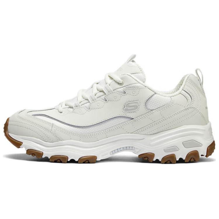 Skechers D'LITES 1.0 Cushioning Abrasion Resistant Height Increasing Low top Chunky Sneakers Men's Ivory