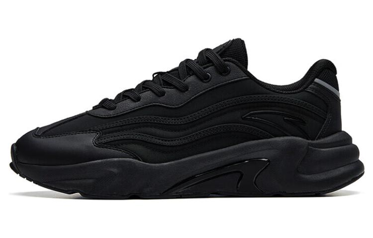 Anta Lightweight Low-Top Sports Casual Shoes Men's Black Silver