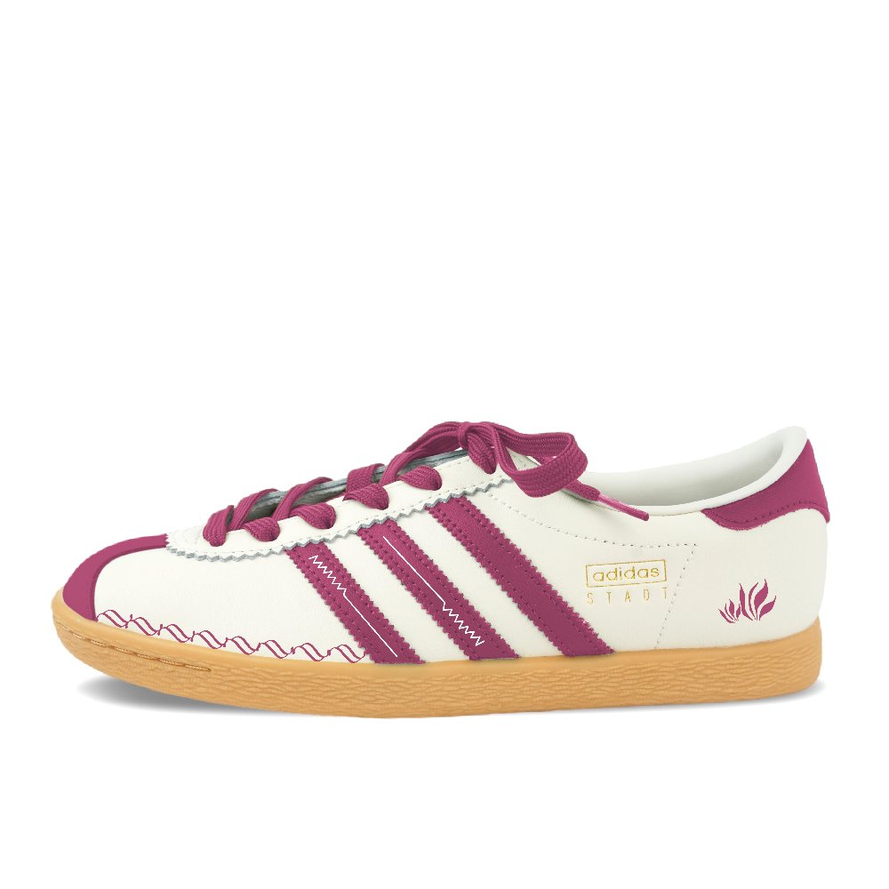 Adidas Originals Stadt Octopus Party, Fuchsia Abrasion Resistant Low Top Skateboard Shoes Unisex Pink